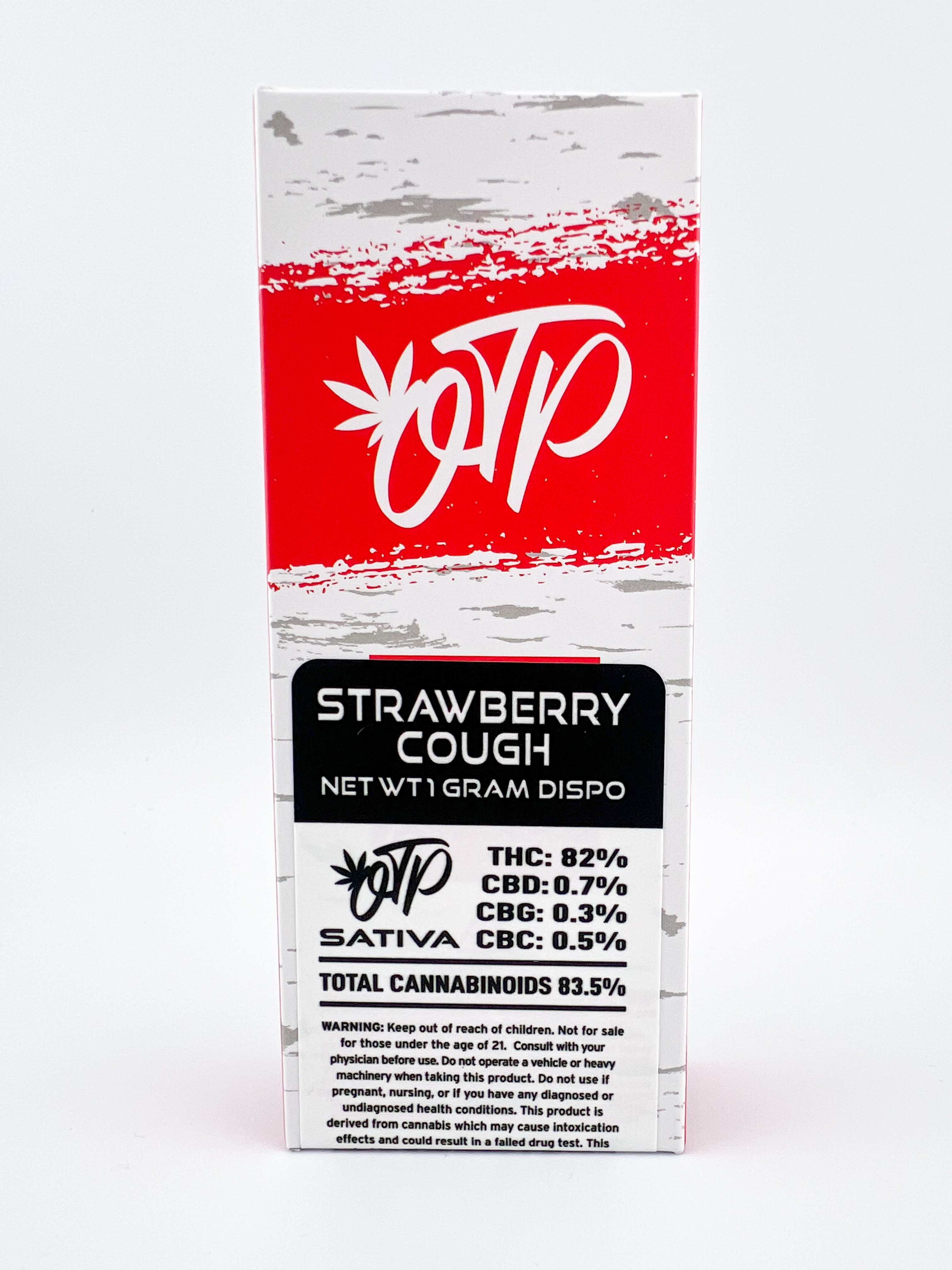 Photograph of product: Off The Path - Strawberry Cough - Oui'd - 1g Disposable Vape