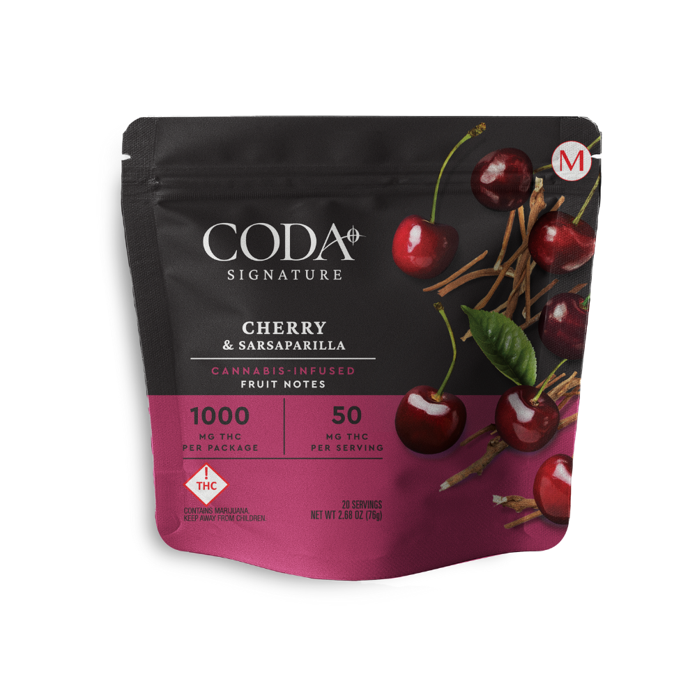 Photograph of product: Cherry & Sarsaparilla 100mg TH-oui-Fruit Notes-CODA