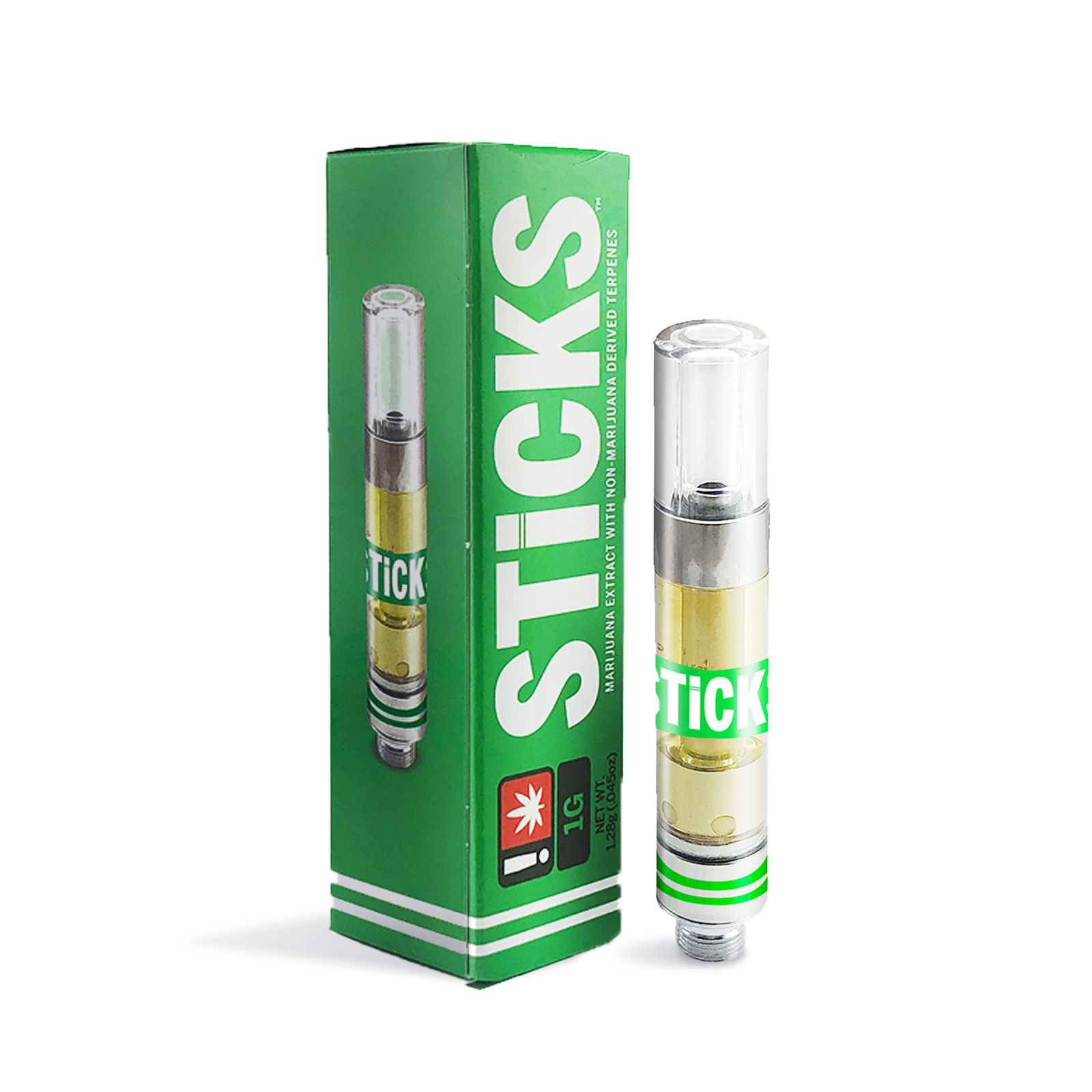 Photograph of product: STICKS | Strawberry Banana Kush Distillate Cartridge | 1g