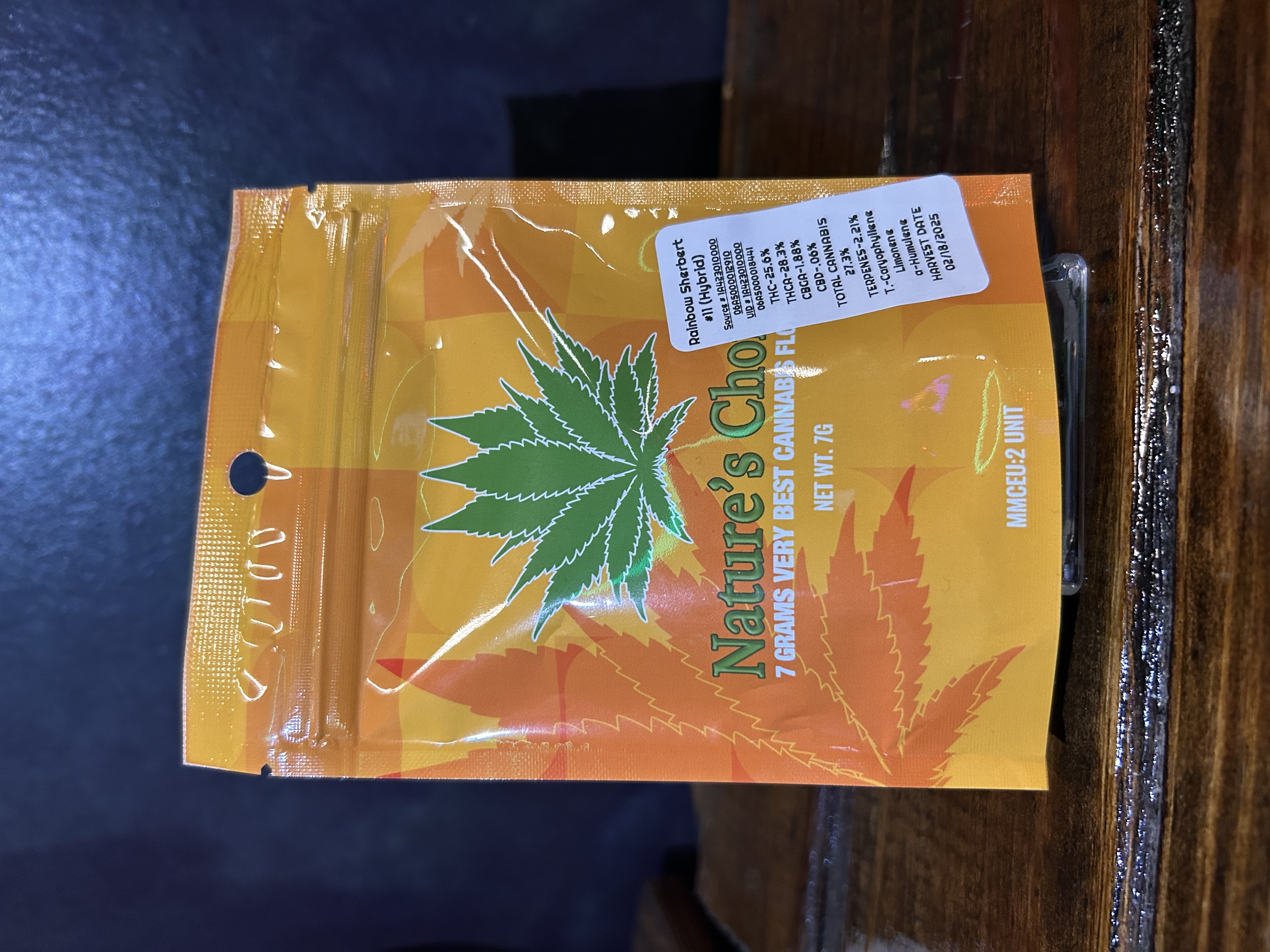 Photograph of product: Rainbow Sherbet #11 Natures Choice - 7g