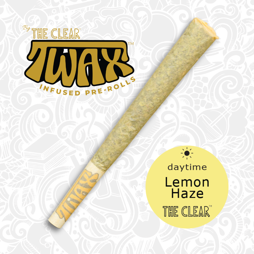 Photograph of product: TWAX 1G LEMON HAZE INFUSED PRE-ROLL