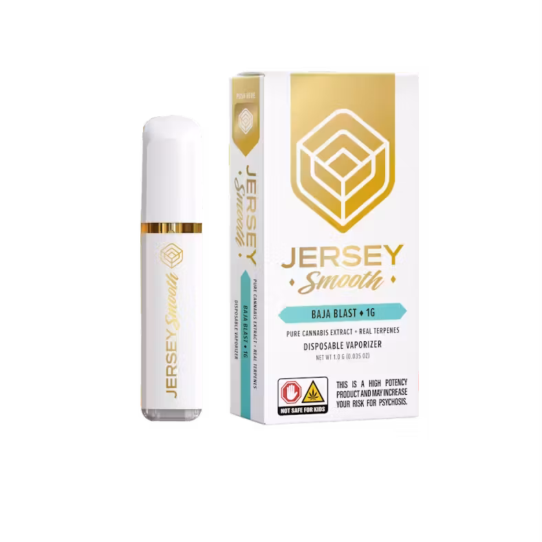 Photograph of product: Baja Blast | Jersey Smooth 1g Disposable Vape