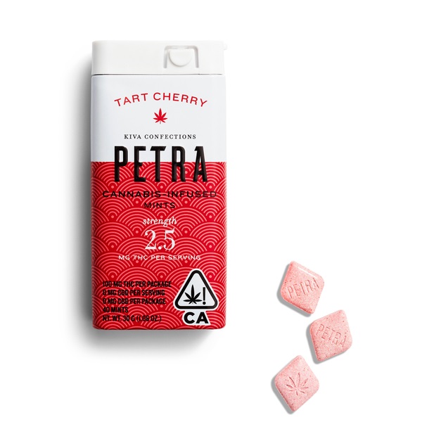 Photograph of Product: PETRA - Edible - Tart Cherry - Mints - 40PK - 100MG
