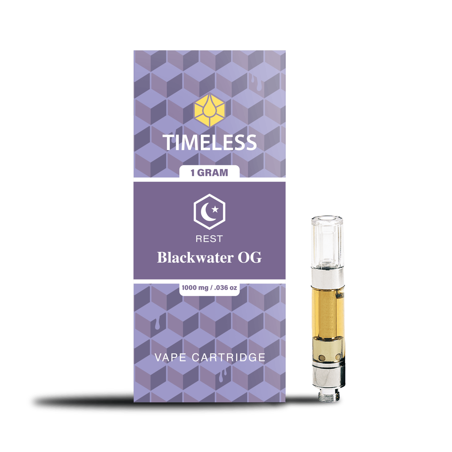 Photograph of product: TIMELESS 1G BLACKWATER OG CARTRIDGE