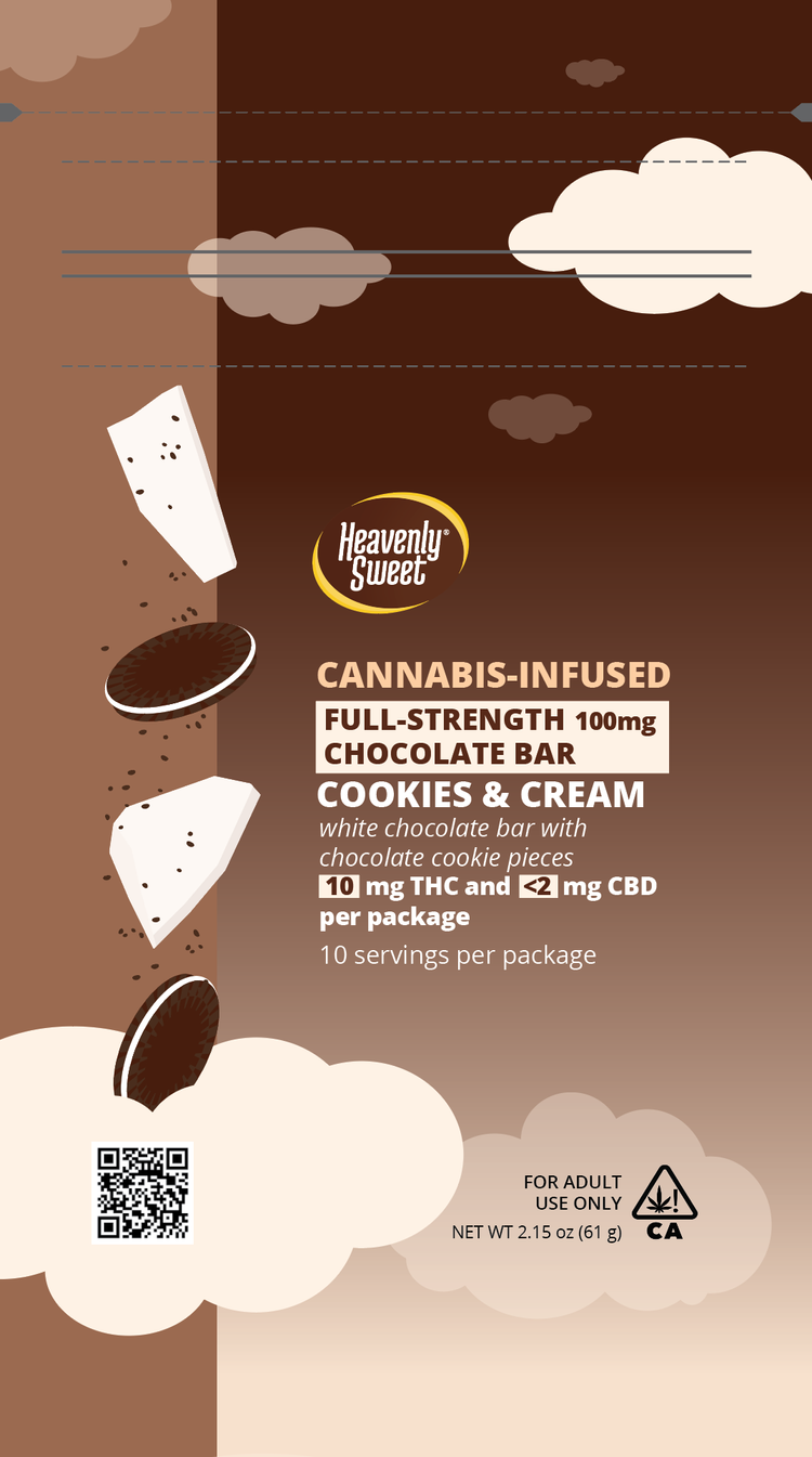 Photograph of Product: COOKIES & CREAM WHITE CHOCOLATE BAR