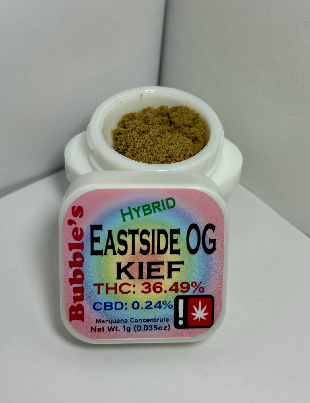 Photograph of product: Bubble's au chocolat | Eastside OG Kief