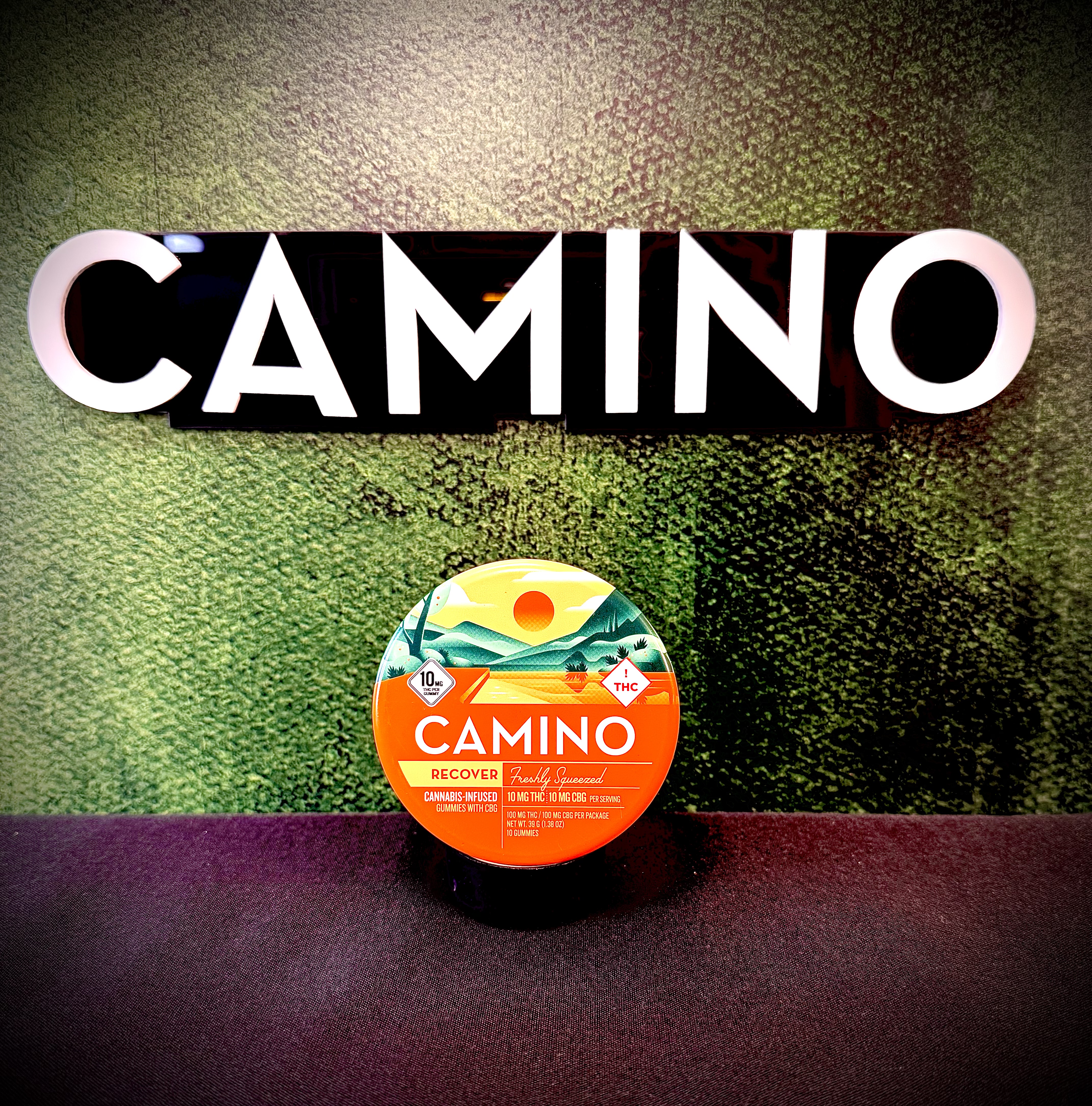 Photograph of product: Freshly Squeezed | 1:1 THC: CBG | 100MG | Camino