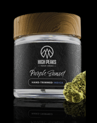 Photograph of product: High Peaks | Purple Sunset | Flower | 3.5g