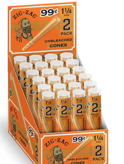 Photograph of product: ZIG-ZAG | PRE-ROLL CONES | 2 PACK