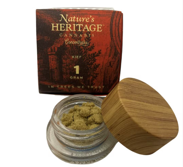 Photograph of product: Nature's Heritage - Ebony Ivory Kief (1g)