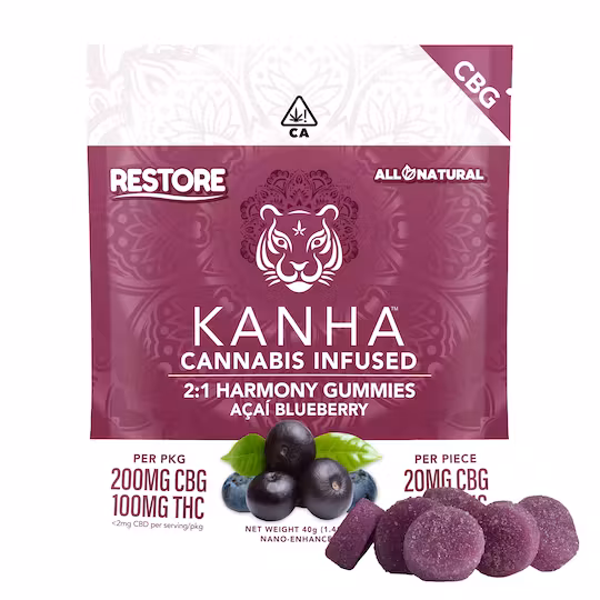 Photograph of product: Acai Blueberry Harmony Nano Gummies | 10pk