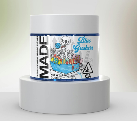 Photograph of product: Blue Gushers 3.5 Grams - 3.5g