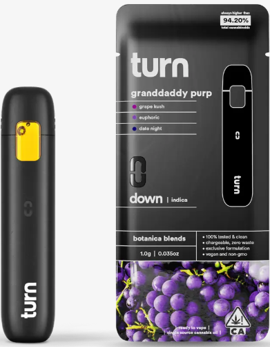 Photograph of product: [Turn] All-In-One - 1g - granddaddy purp (I)