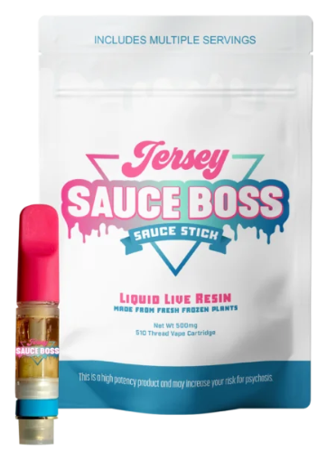 Photograph of product: Jersey Sauce Boss - Maple Nectar .5 Live Resin Disposable
