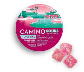 Photograph of product: Watermelon Spritz Sours - Gummies (100mg)