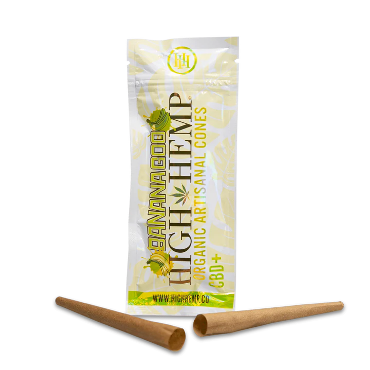 Photograph of product: High Hemp Organic CBD Cones Bananagoo - 2 Pack