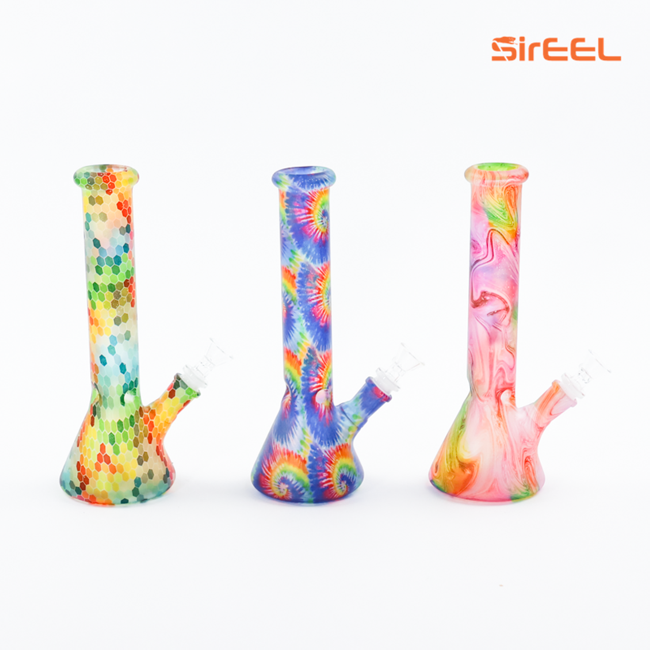 Photograph of product: SirEEL - 10" Transfer Beaker Bong with Flower Bowl - Assorted Colors