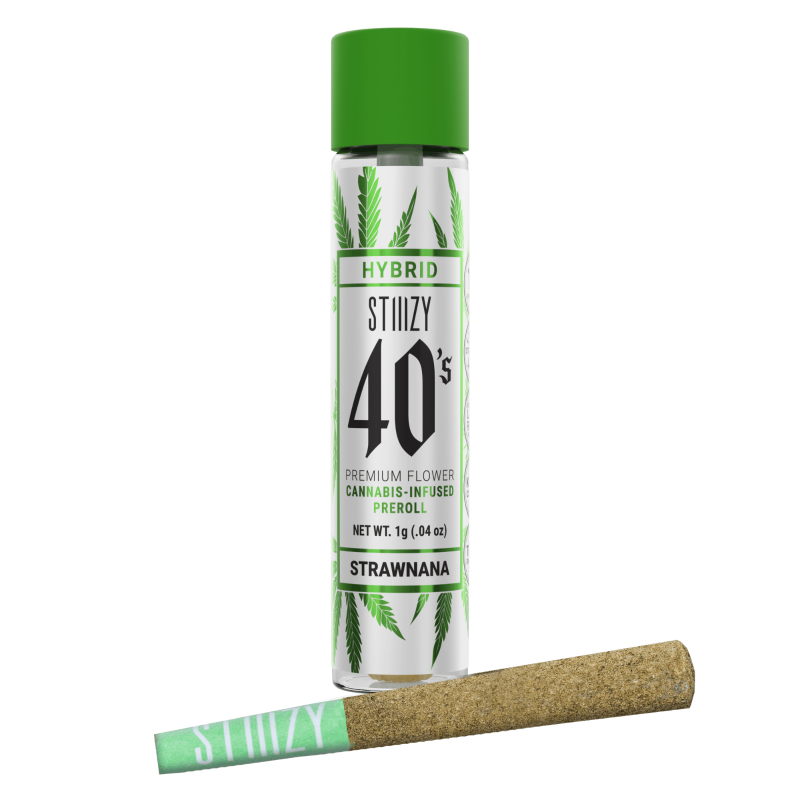 Photograph of product: Strawnana 40's Infused Preroll 1g