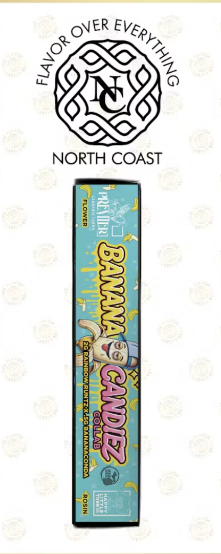 Photograph of product: Banana Candiez | 2.5G Donut (Joint)