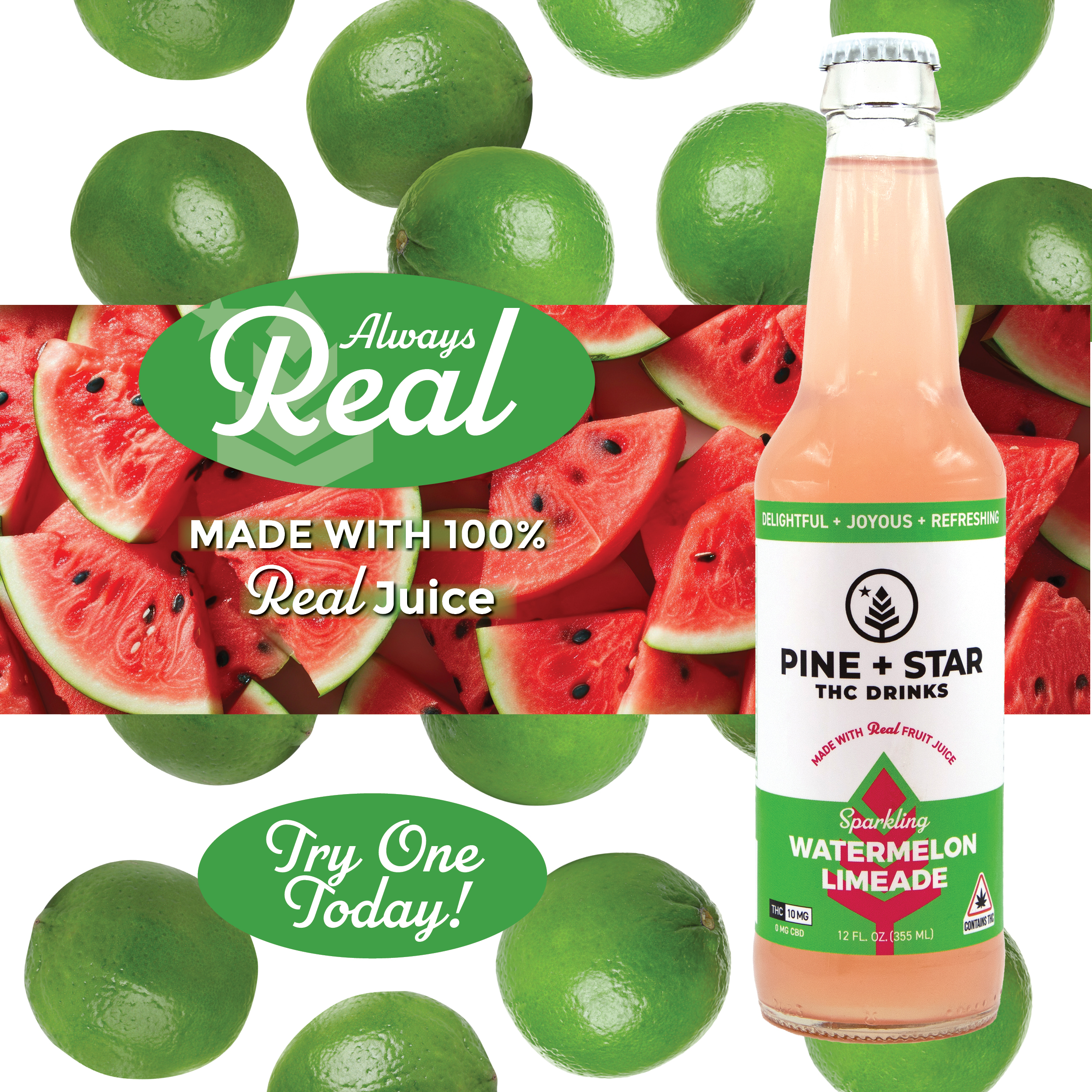 Photograph of product: Sparkling Watermelon Limeade - 10mg/1pk