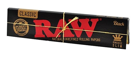 Photograph of product: Classic Black Rolling Papers | King Size Slim | 32ct