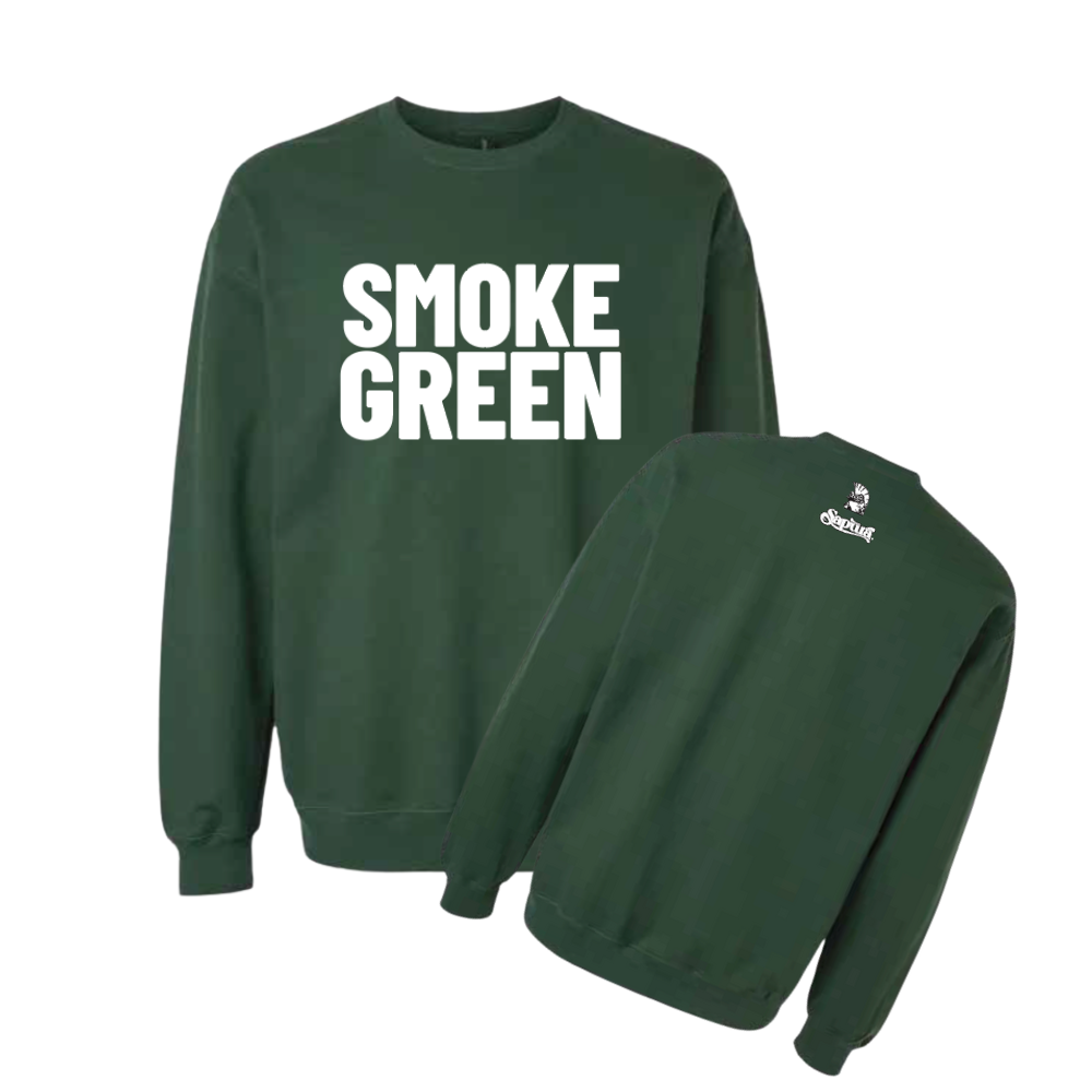 Photograph of product: Sapura Smoke Green crew neck (s)