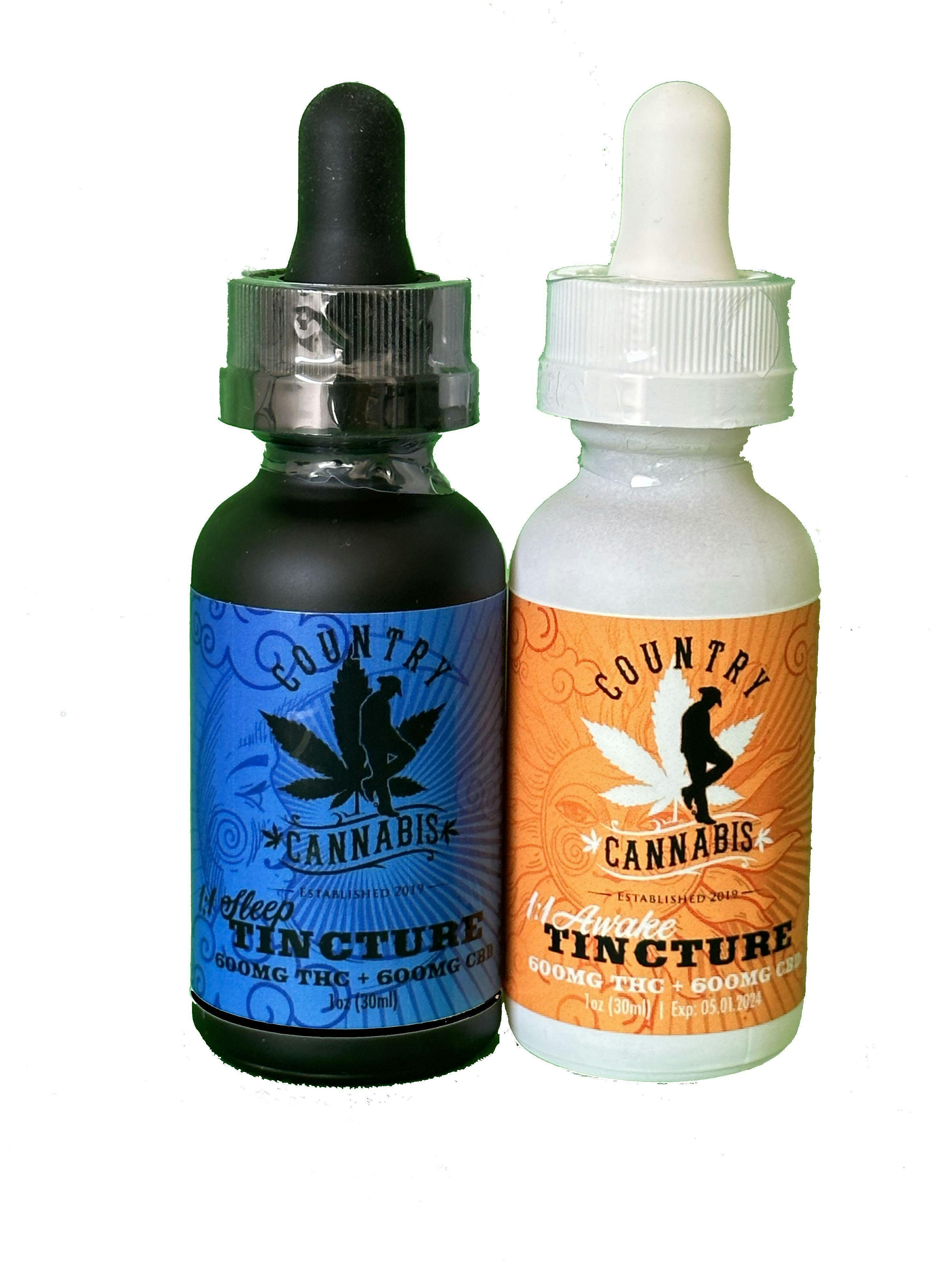 Photograph of Product: Country Cannabis - Tincture - Awake 1:1 - 600mg