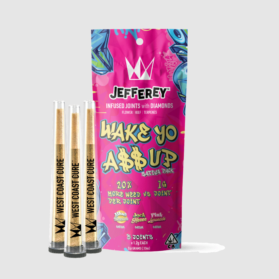 Photograph of product: WCC "Wake Yo A$$ Up" Jefferey Prerolls Multi Pack (S) 3.6g