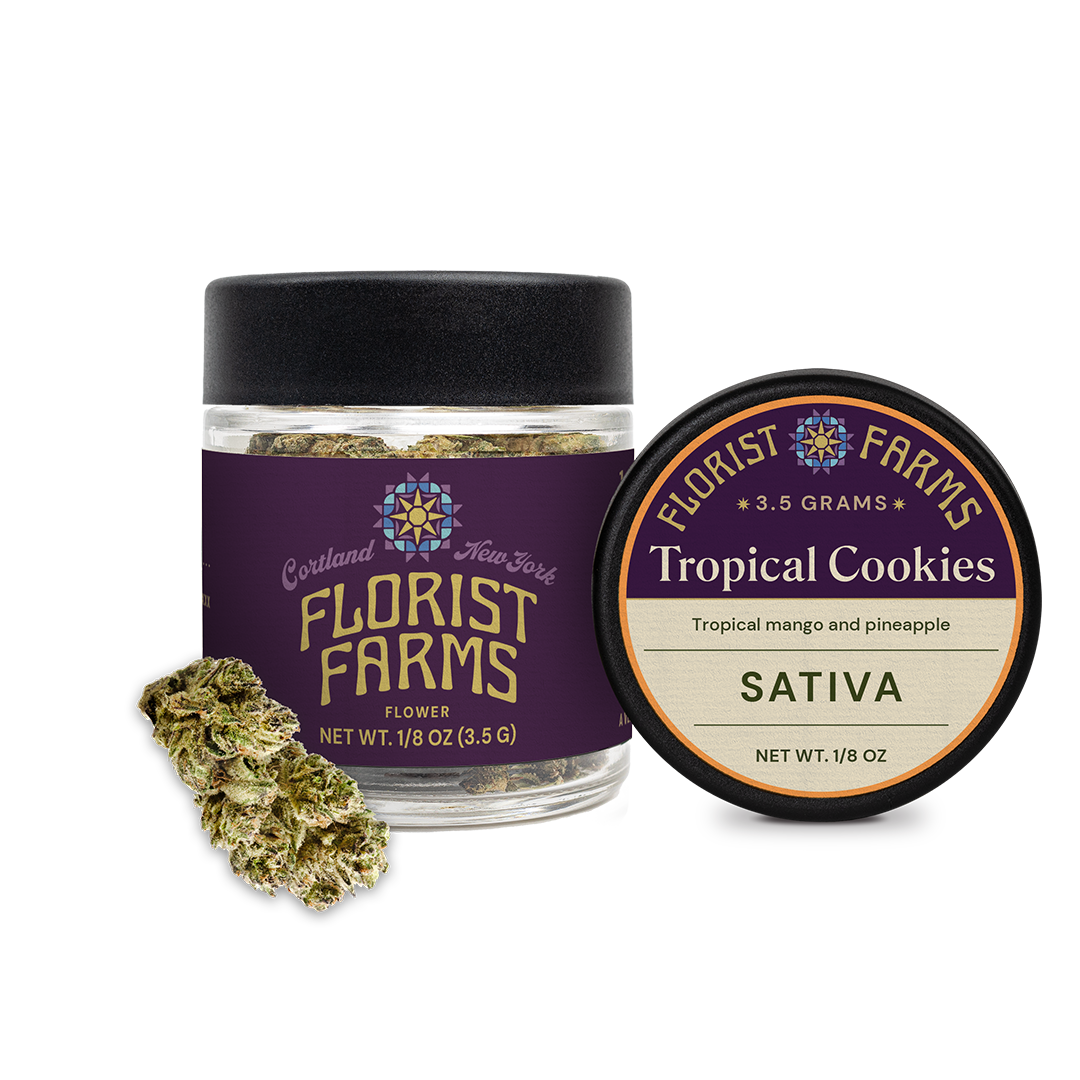 Photograph of product: Florist Farms | Tropical Cookies | Flower Jar - 3.5g