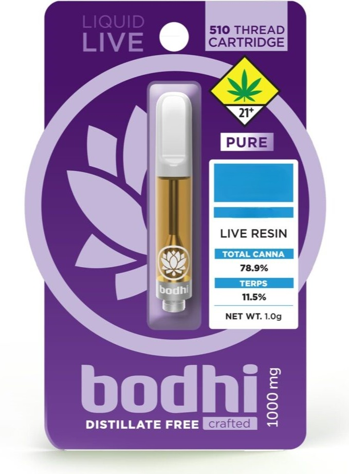 Photograph of product: Bodhi Brands | Sunset MAC Mints | Cartridge | Pure - Liquid Live Resin Diamonds | 1g | Oui'd
