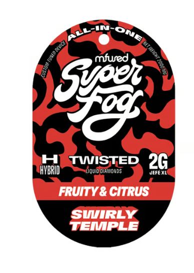 Photograph of product: Swirly Temple | Twisted Liquid Diamonds Disposable