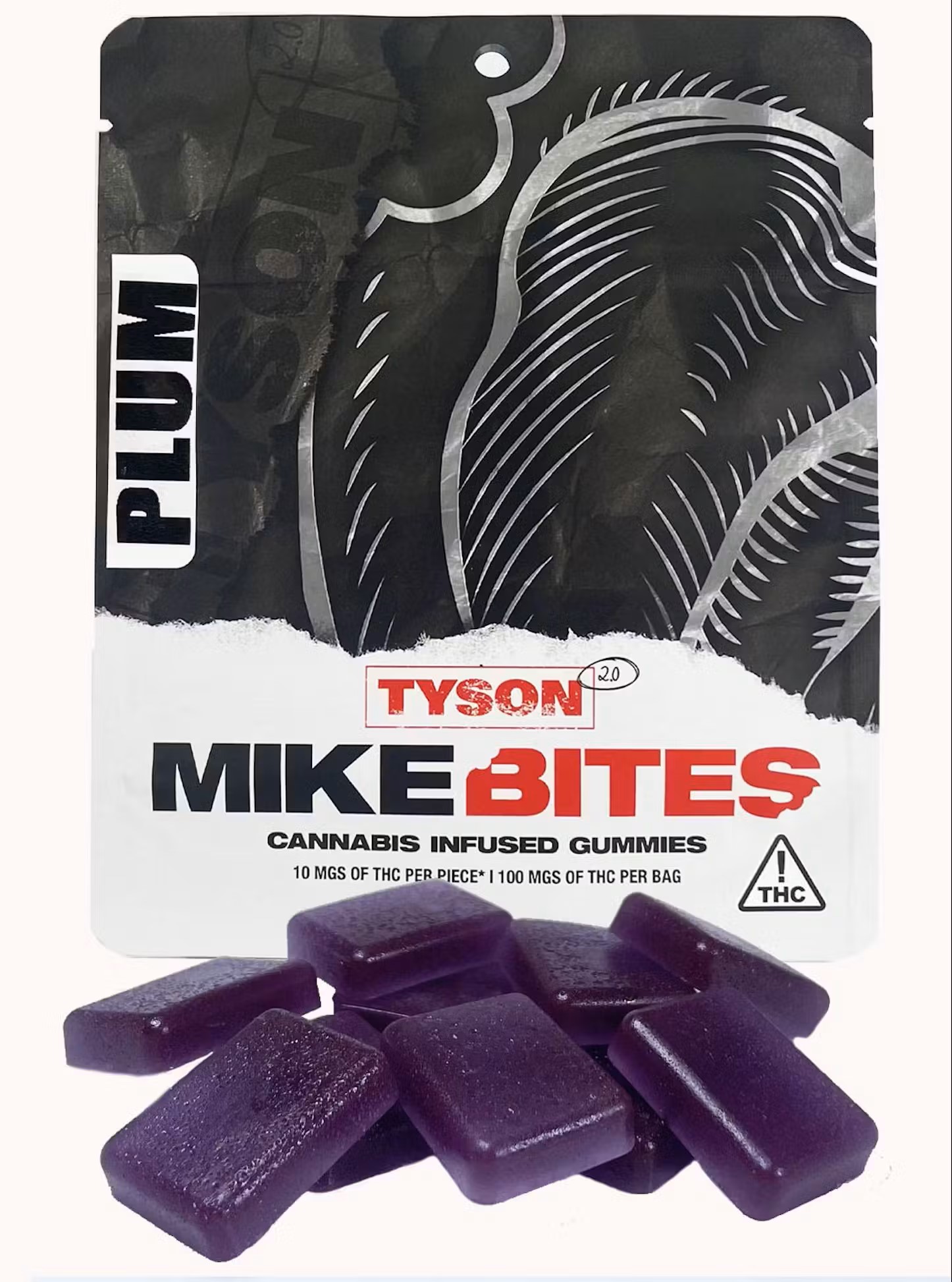 Photograph of product: Mike Bites | 100mg | Plum