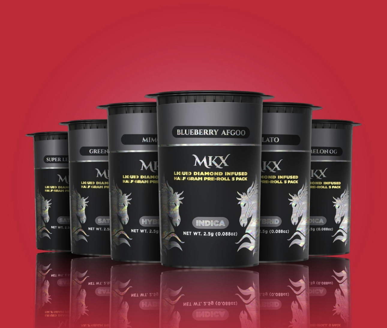 Photograph of product: MKX: Super Lemon Haze Infused PreRolls Multi-Pack (5x0.5g)