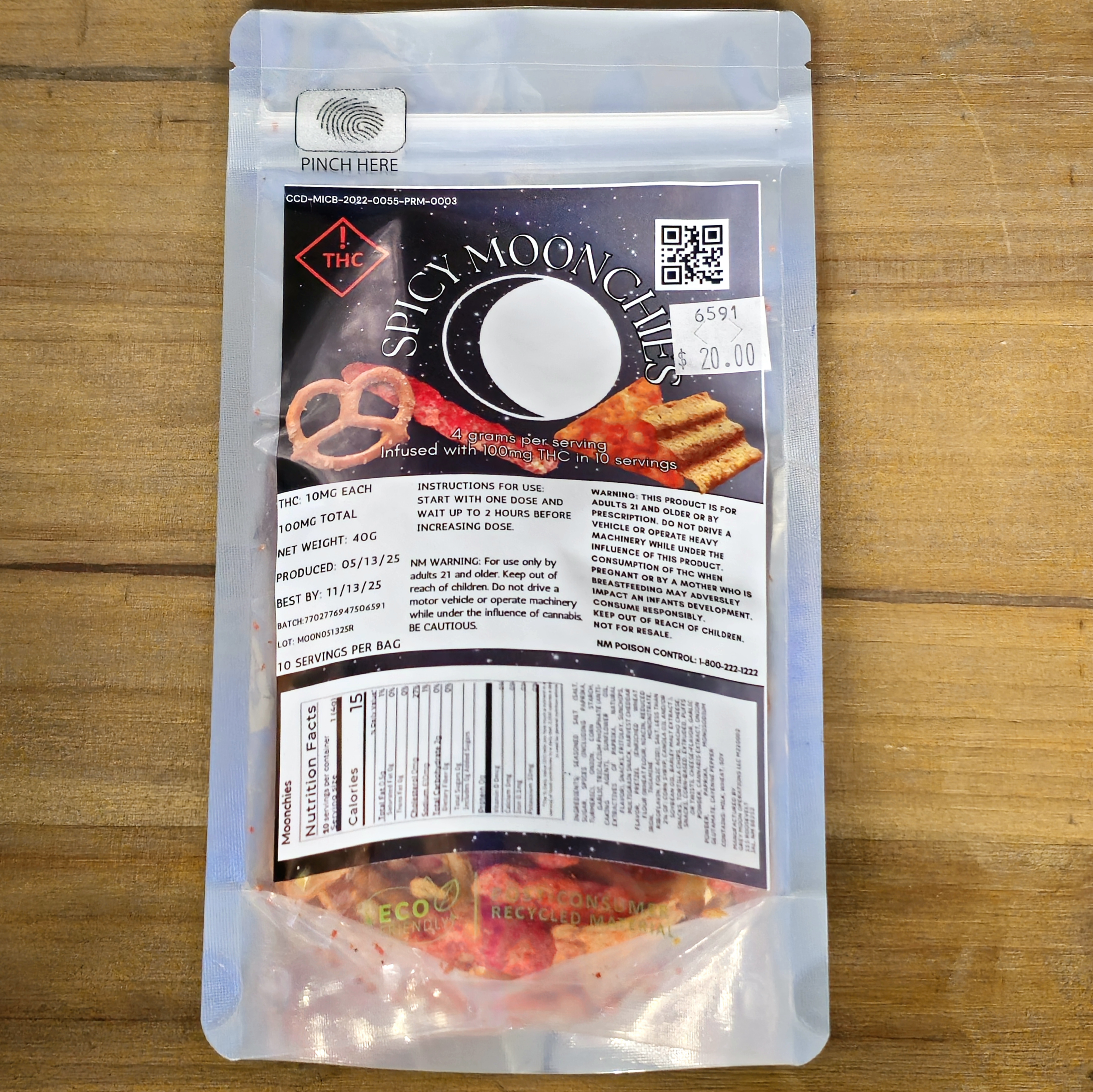 Photograph of product: Spicy Moonchies | 100MG | 6591