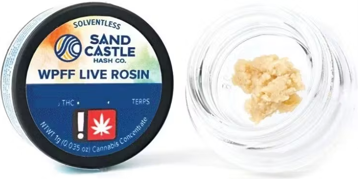 Photograph of product: Rosin - 1g Sand Castle - Cantaloupe