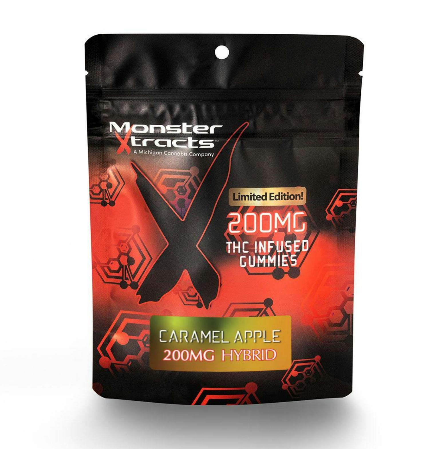Photograph of product: Monster Xtracts - Caramel Apple Oui'd Gummies 200mg | 10/$30