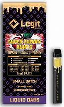 Photograph of product: Legit Labs - Postless Disposable - Cured Resin - Super Boof
