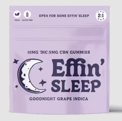 Photograph of product: AWH Effin' Sleep Gummies - Goodnight Grape 2:1 TH-oui:CBN 100mg