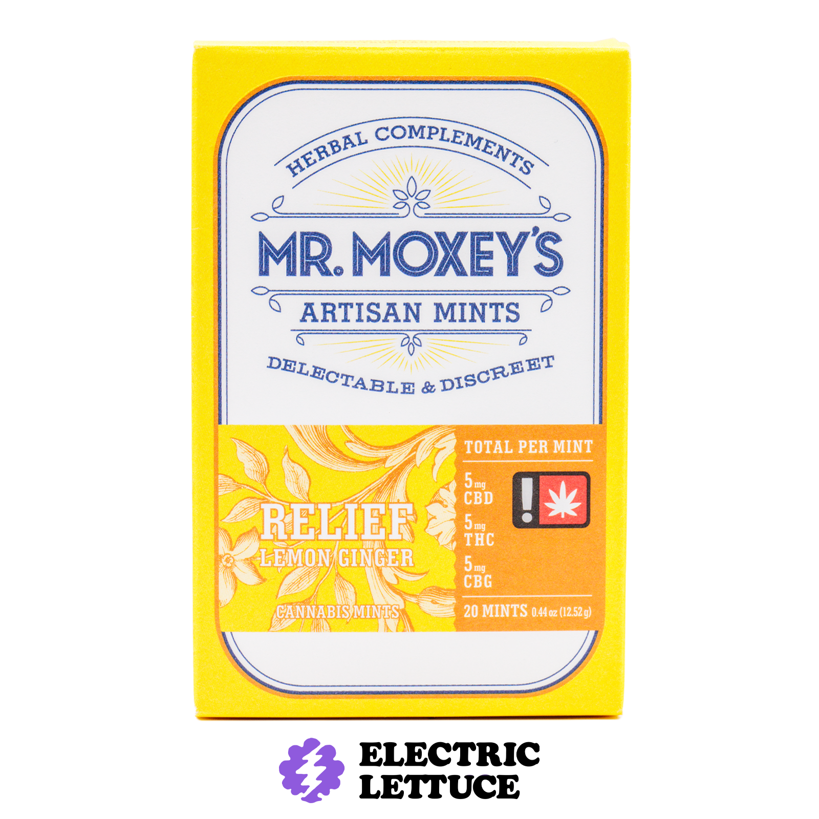 Photograph of product: Mr. Moxey's 1:1:1 Ginger Relief Mints 100mg