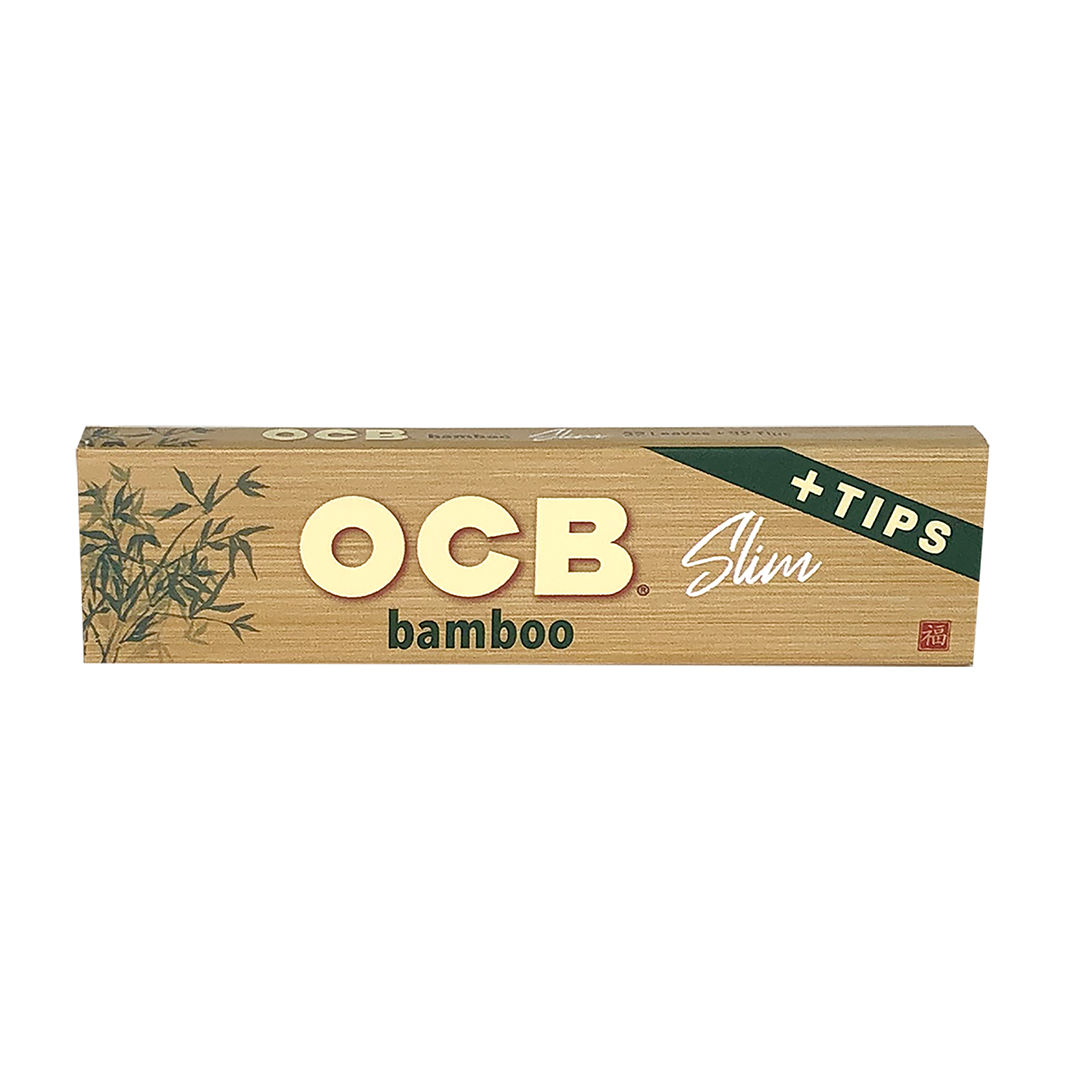 Photograph of product: OCB Bamboo Rolling Papers King Slim + tips