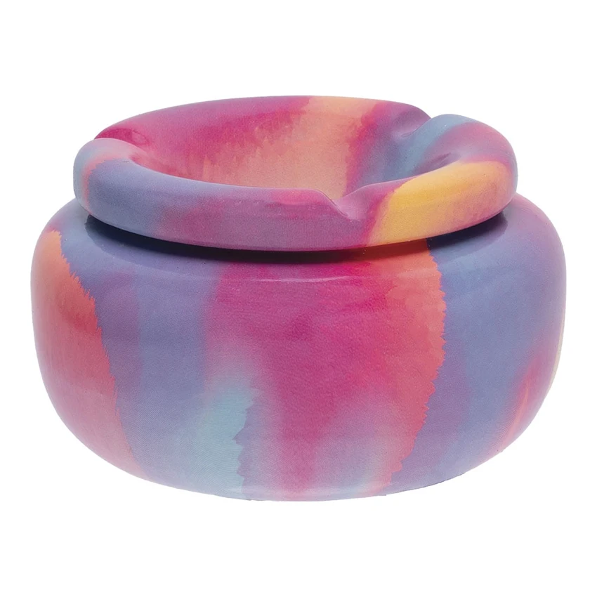 Photograph of product: Moroccan Ceramic Ashtray - Painted Pastel - 5"