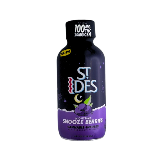 Photograph of product: St. Ides - Snooze Berries 4oz (TH-oui:CBN) Shot 100mg