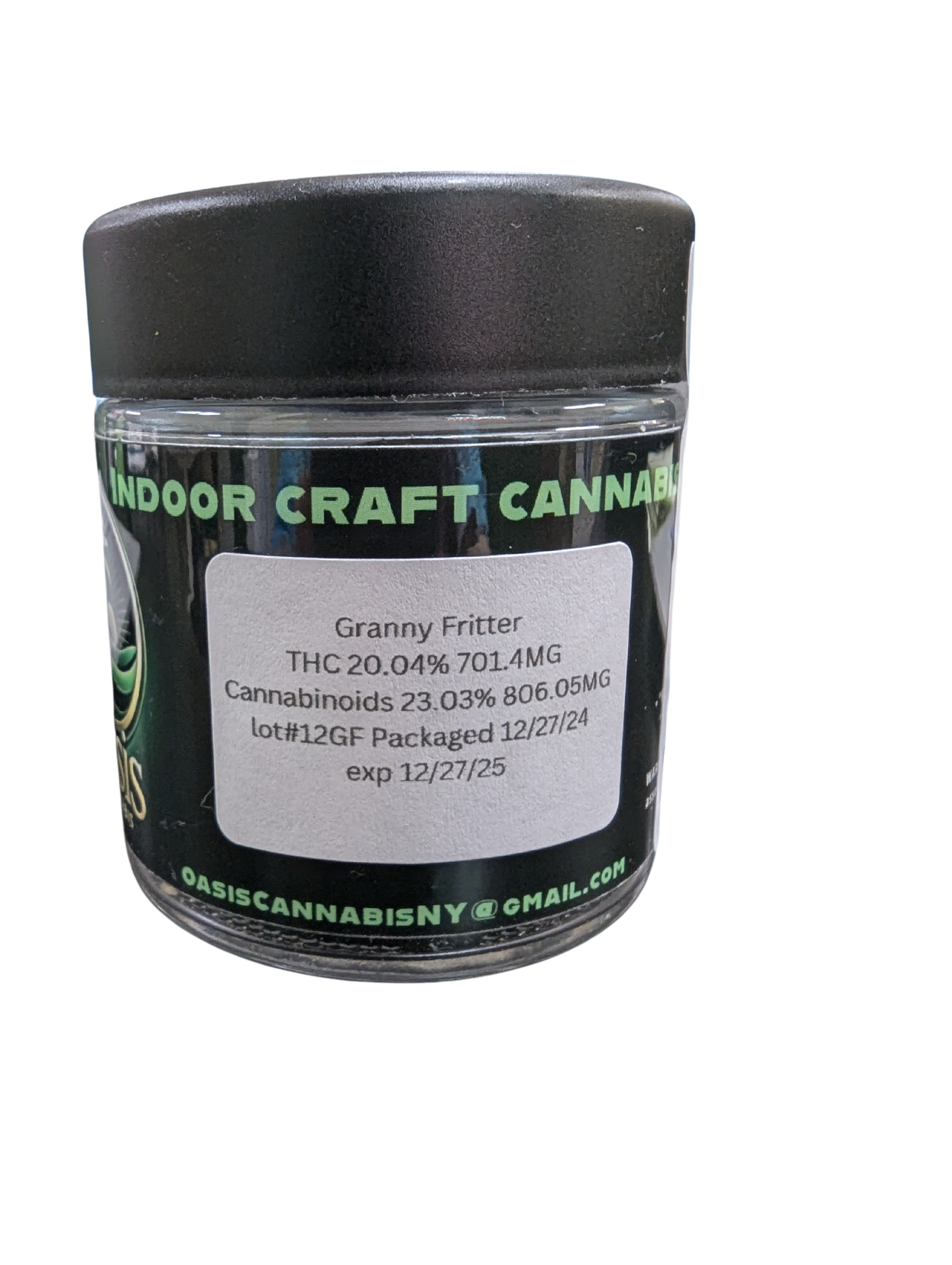 Photograph of product: Oasis Oui'd | Granny Fritter | Flower | 3.5g