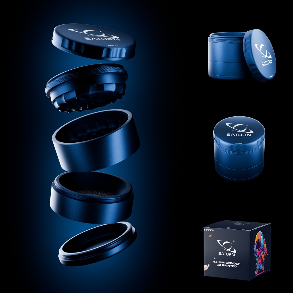 Photograph of product: Saturn Grinder | 63MM | Sapphire