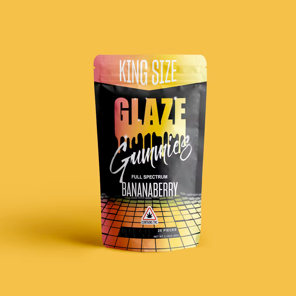 Photograph of product: Glaze - Bananaberry - Full Spectrum Gummies - 200mg