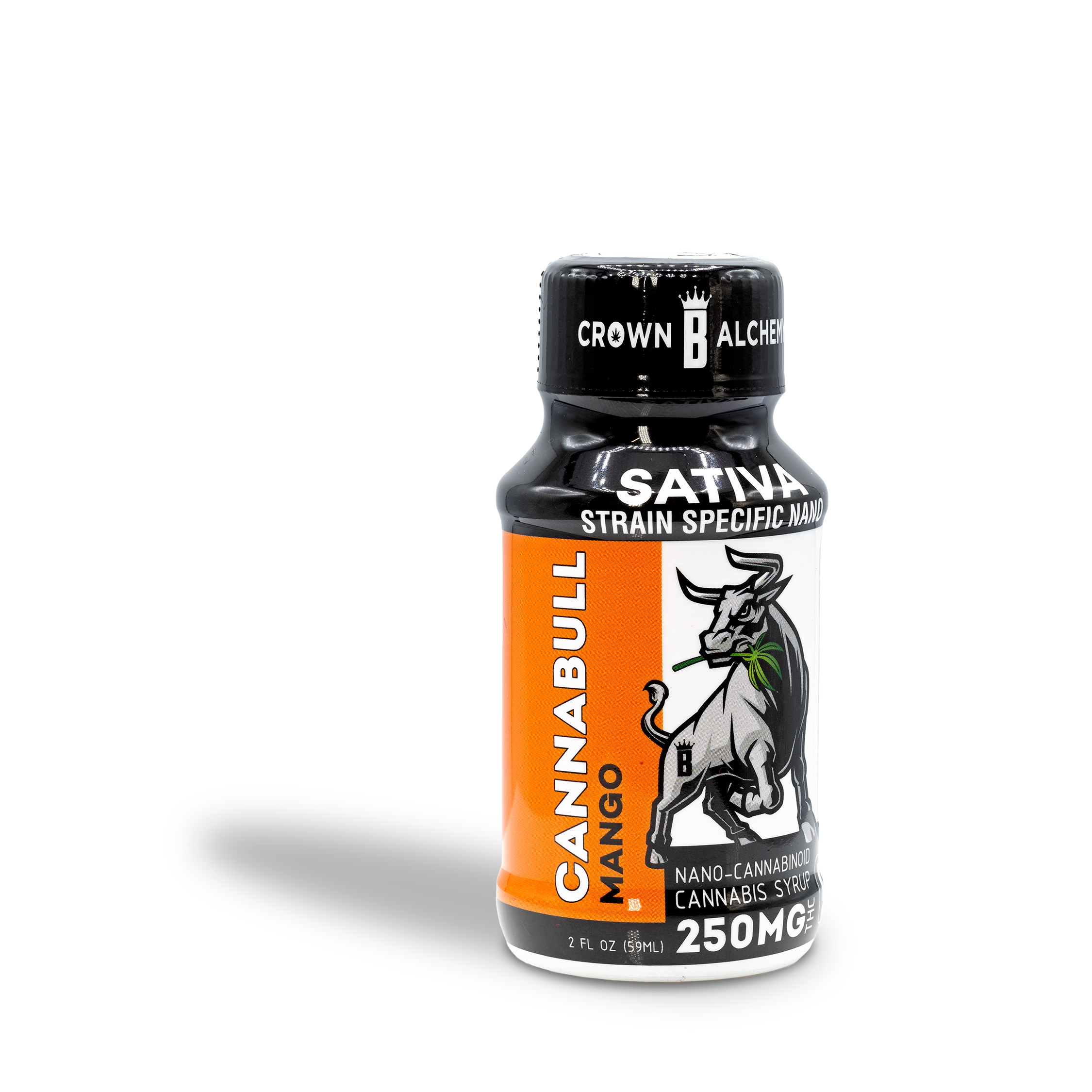 Photograph of product: Cannabull - Mango 250mg Nano Syrup - 2oz