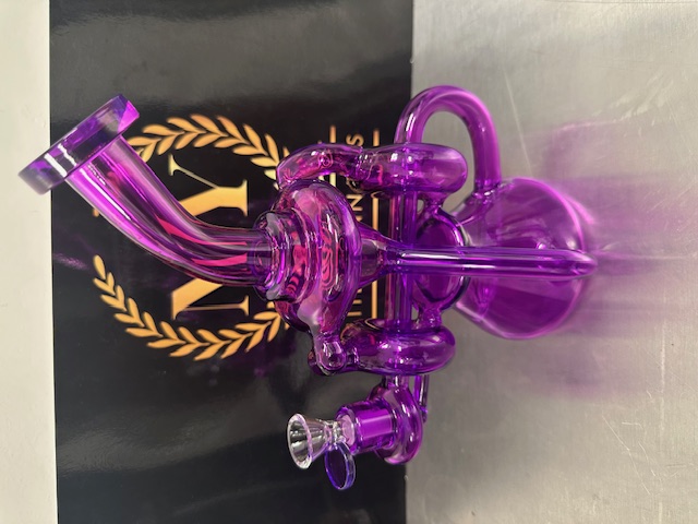 Photograph of product: Alpha 10 inch Mega Recycler Showerhead Waterpipe | Purple