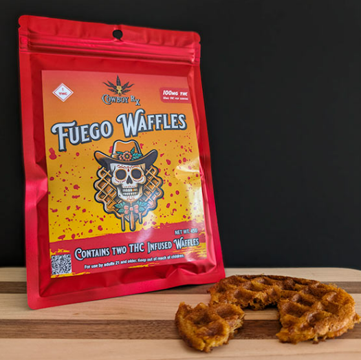 Photograph of product: Cowboy RX - Edible - (H) - Waffle - 100mg