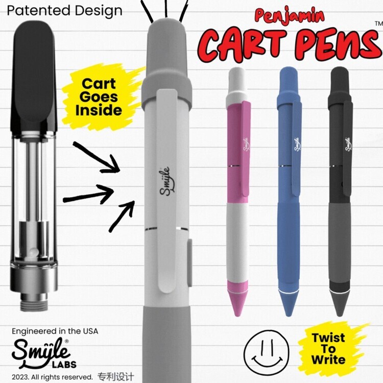 Photograph of product: Battery - SMYLE Penjamin 510 Thread Cart Pen - Assorted Colors