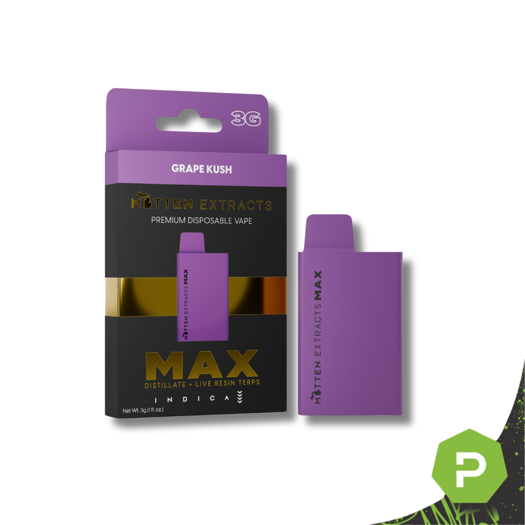 Photograph of product: Grape Kush MAX Disposable